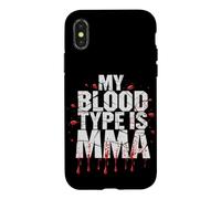 Combattant MMA Mon Groupe Sanguin, C'est Le MMA Coque pour iPhone X/XS