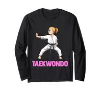 Combattant MMA Taekwondo Fille Pratiquant Le Taekwondo Manche Longue