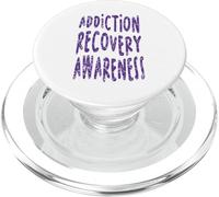 Combattant National de Sensibilisation au Mois de la dépendance PopSockets PopGrip pour MagSafe