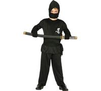 Combattant ninja noir Carnaval Costume de carnaval pour garçon héros taille 110-146, taille:140/146