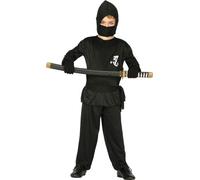 Combattant ninja noir Carnaval Costume de carnaval pour garçon héros taille 110-146, taille:98/104