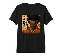 Combattant samouraï Africain Mois de l'histoire des Noirs Katana Warrior T-Shirt Haut de Gamme