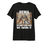 Combattants Hema Escrime Historique et Buhurt chevaleresque T-Shirt Haut de Gamme