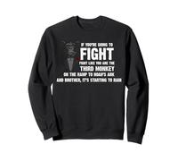 Combattez comme le troisième singe - Singe drôle Sweatshirt