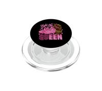 Combattez comme Une Reine Noire Femme guerrière du Cancer du Sein Afro PopSockets PopGrip pour MagSafe