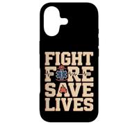 Combattez Le feu et Sauvez des Vies, Pompier EMS Hero Pride Coque pour iPhone 17