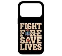 Combattez Le feu et Sauvez des Vies, Pompier EMS Hero Pride Coque pour iPhone 17 Pro