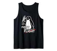 Combattez ou volez un pingouin mignon avec un couteau avec dicton amusant graphique Débardeur
