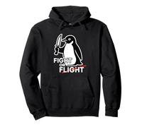 Combattez ou volez un pingouin mignon avec un couteau avec dicton amusant graphique Sweat à Capuche