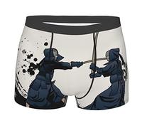 Combattre avec L'Épée De Kendo Guerrier Japonais Homme Boxer Shorts Élastique Boxer Shorty Fitted Caleçon Boxeur Doux Boxer Caleçons XL