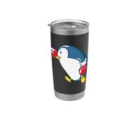 Combattre la boxe pingouin dans le MMA Gobelet isotherme en acier inoxydable double paroi