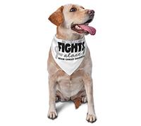 Combattre la Sensibilisation aux tumeurs cérébrales Bandanas pour Chiens Écharpe pour Animaux de Compagnie Triangle Bavoir Garçon Fille Foulard réglable Accessoires pour Petit Moyen Grand Chiot