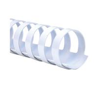 GBC Peignes de reliure en plastique CombBind 45 mm 21 anneaux A4 390 feuilles Blanc 50 unités
