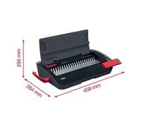 CombBind CB12 - Machine à relier - peigne - diamètre max. : 19 mm - perforation : 14 feuilles - reliure : 165 feuilles