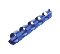 GBC CombBind Peignes de reliure PVC 6 mm 21 anneaux A4 25 feuilles Bleu 100 unités