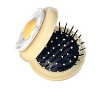 Combent de cheveux de voyage - Ébauche de crainte de dessin animé avec conception d'oeufs frits | Peigne de massage en cuir chevelu à air portable pour adultes et, brosse à cheveux