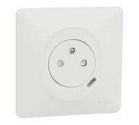 Combi 2P+T 16A - Schneider - Ovalis - USB-C 10 5W - Blanc