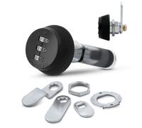 Combi-cam Verrou à came chromé de 28,57 mm, 7850R-S-Black