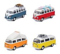 Maisto - Combi Volkswagen Samba - 1/40 - Voiture miniature enfant - Assort. 4 modèles