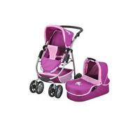 Combi Coco Licorne Pour Poupee - Landau Et Poussette - Poignee Reglable 41-71 Cm