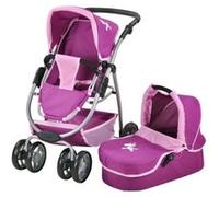 Combi coco licorne pour poupee - landau et poussette - poignee reglable 41-71 cm G