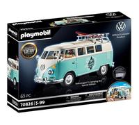 Combi-Edition spéciale - Playmobil - Volkswagen T1 - Bleu - 2 personnages - Accessoires inclus