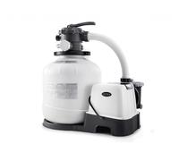 Filtre à sable Intex 26680 avec stérilisateur au sel QX2600 - 8m³/h - Pour piscines jusqu'à 32 m³