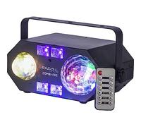 Ibiza Light Effet de lumière COMBI-FX2 16-2062 – 4 en 1 : astro, effet d'eau, UV, strobo