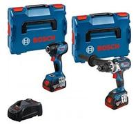 Combi-Kit 2 Outils 18V - Perceuse visseuse sans fil GSR 18V-110C + Boulonneuse sans fil GDR 18V-210C + 2 Batteries GBA 18V 5.0Ah + Chargeur rapide GAL 1880 CV - BOSCH - 0615990N2W G