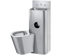 Combi KOMPACT TC wast hangWC links RVS 304 mat