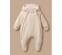 Combi-pilote En Velours Bébé Pois Bleu 12M(74CM)