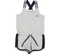 Combi-short Fille En Coton Gris, Noir, Blanc. 8A