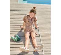 Combi short fille twill coton beige 8A