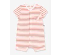 Combicourte bébé en coton éponge rayée abricot 1M(54CM)