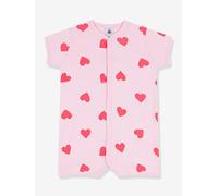 Combicourte bébé imprimée coeurs rose 3M(60CM)