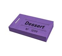 CombiCraft carnet de tickets dessert en violet, 250 tickets, avec numérotation, 50 x 30 mm, faciles à déchirer, pour tout type d'événement