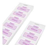 CombiCraft carnet de tickets glaces en rose, 1000 tickets, 50 x 27,5 mm, faciles à déchirer, pour tout type d'événement