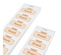 CombiCraft carnet de tickets snack en orange, 1000 tickets, 50 x 27,5 mm, faciles à déchirer, pour tout type d'événement