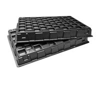 CombiCraft Casier de Rangement en Plastique Noir pour 500 jetons