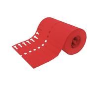 CombiCraft étiquettes à boucle rouges - 120 x 13 mm - 1000 étiquettes sur rouleau PVC