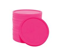 CombiCraft Grand Emballage : jetons Vierges en Rose Fluo - diamètre de 29 mm - 1000 pièces - méthode de paiement pour Festivals, événements et Restauration