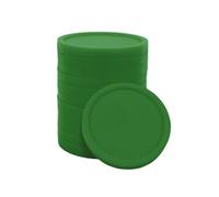 CombiCraft jeton de Caddie Vierge en Plastique avec Le Format d'une pièce d'un Euro - Vert - 100 pièces