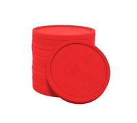 CombiCraft jeton en Plastique Vierge Rouge au Format de 2 € pour Les casiers et Caddies - avec diamètre de 25,75 mm - Emballage de 100 pièces