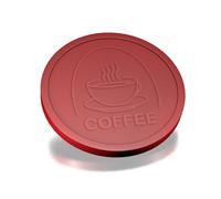 CombiCraft Jetons de café en Rouge Bordeaux avec imprimé en Relief d’Une Tasse de café, diamètre de 29 mm, méthode de paiement pour Les événements et Rendez-Vous, Emballage de 250 pièces