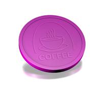 CombiCraft Jetons de café en Violet avec imprimé en Relief d’Une Tasse de café, diamètre de 29 mm, méthode de paiement pour Les événements et Rendez-Vous, Emballage de 250 pièces