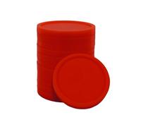 CombiCraft Jetons en Plastique Rouge - Usage Polyvalent pour Les événements, la Restauration et Les Jeux - 23mm de diamètre, idéal pour Les transactions ou comme système de récompense - Pack de 1000