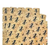 CombiCraft Jetons événementiels séparables sur Une Plaque, Emballage de 1000 jetons séparables, 100% Biologique, utilisable pour événements, jetons pour buvette