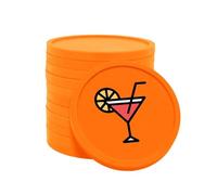 CombiCraft Jetons pour buvette Ø29 mm Cocktail Orange, Emballage de 100 pièces