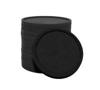CombiCraft jetons Vierges en Plastique Noir - Ø29mm - 100 Pièces