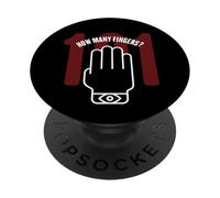 Combien de Doigts Dystopia Freedom 1984 PopSockets PopGrip Adhésif